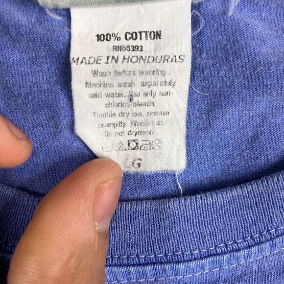 Vantage T-Shirt Mens Large Blue Biloxi Lighthouse Graphic Vintage Style Tee - Picture 6 of 8